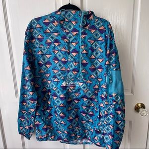 Columbia Sportswear Aztec Print Windbreaker